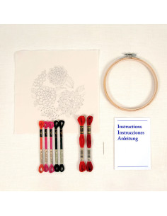 Kit de bordado - Dalias 2