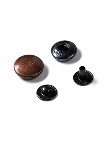 Recarga de 10 botones a presión anorak 15 mm Cobre