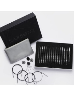 Estuche de agujas circulares para tejer KnitPro Karbonz