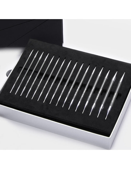 Estuche de agujas circulares para tejer KnitPro Karbonz