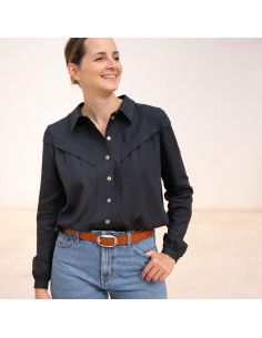 Patrón de blusa Glam abotonada - Anna Rose patterns 2
