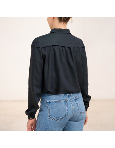 Patrón de blusa Glam abotonada - Anna Rose patterns