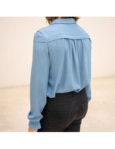 Patrón de blusa Glam abotonada - Anna Rose patterns