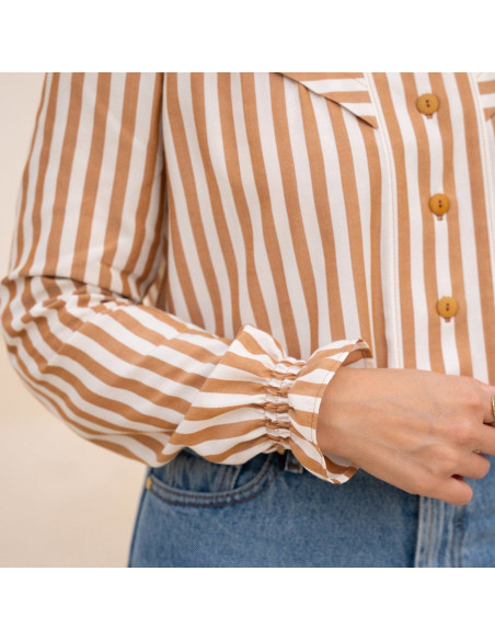 Patrón de blusa Glam abotonada - Anna Rose patterns