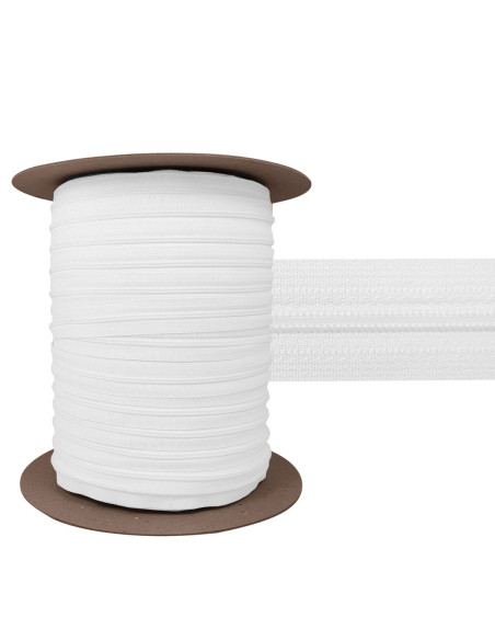 Cierre de nylon 3 mm YKK - Blanco