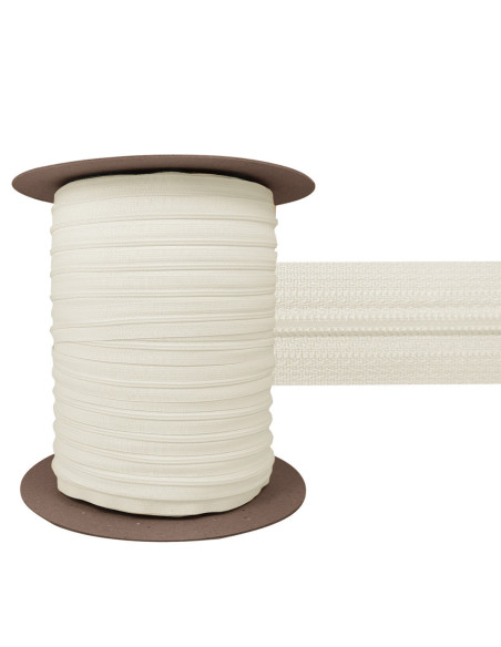 Cierre de nylon 3 mm YKK - Crudo