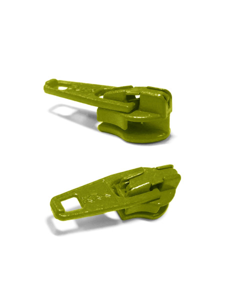 Cursor para cierre de nylon 3 mm YKK - Verde manzana