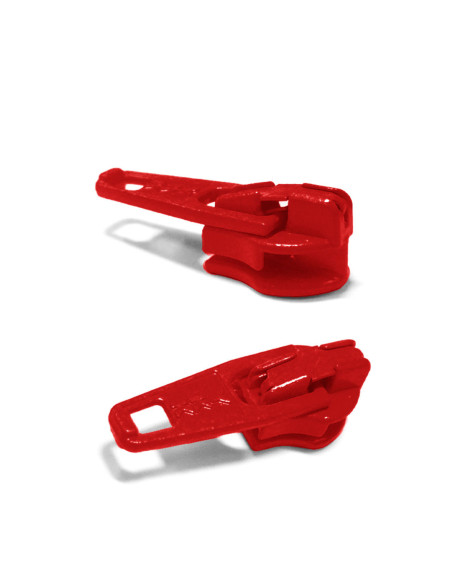 Cursor para cierre de nylon 3 mm YKK - Rojo
