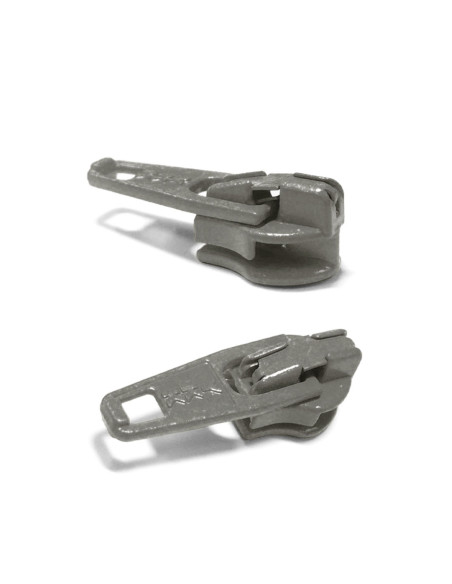 Cursor para cierre de nylon 3 mm YKK - Gris
