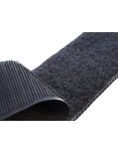 VELCRO® Marca para coser negro de 25 mm de ancho por metro