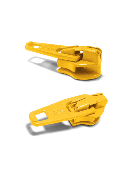 Cursor para cierre de nylon 3 mm YKK - Amarillo