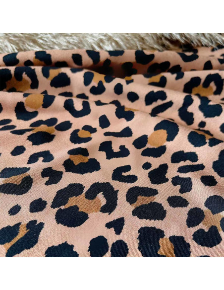 Tejido sarga de viscosa Kiara Leopardo - My Dress Made