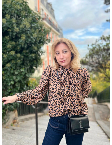 Tejido sarga de viscosa Kiara Leopardo - My Dress Made