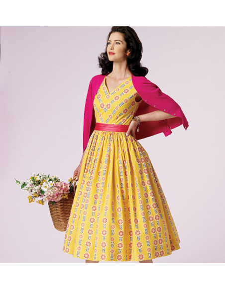 Patrón de vestido Vintage 1957 - Vogue 8789