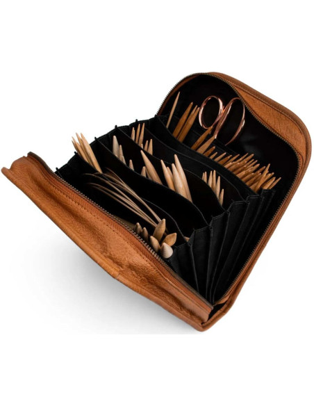 Estuche para agujas de tejer Muud Voss - Whisky