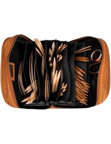 Estuche para agujas de tejer Muud Voss - Whisky