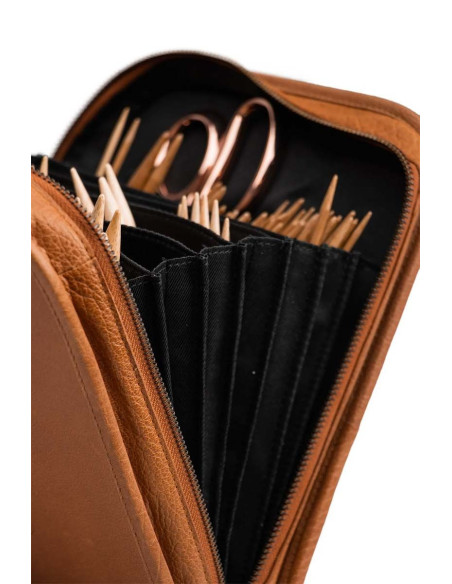 Estuche para agujas de tejer Muud Voss - Whisky