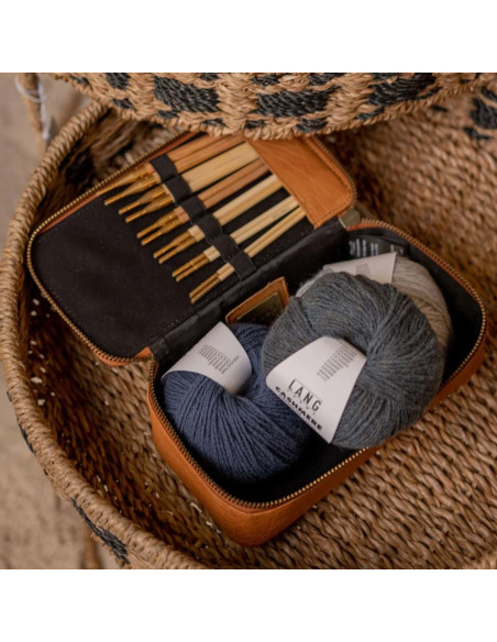 Caja para tejer y crochet Muud Hope - Whisky