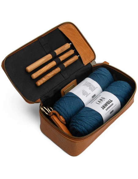 Caja para tejer y crochet Muud Hope - Whisky
