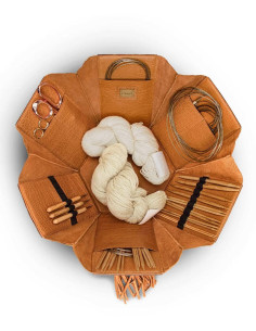 Gran caja de costura y labores Muud Evita XL - Whisky 2