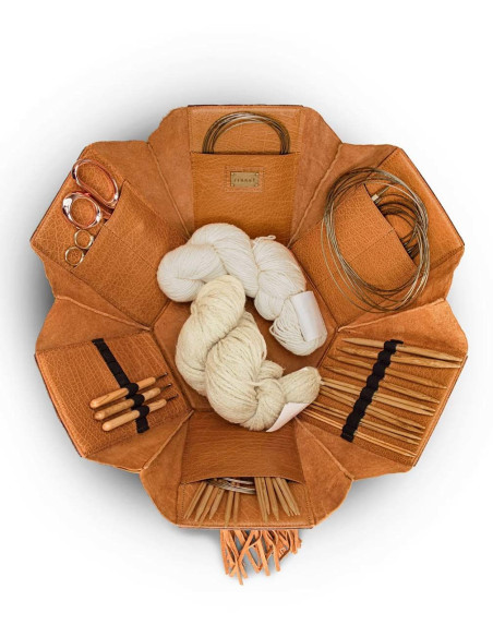 Gran caja de costura y labores Muud Evita XL - Whisky