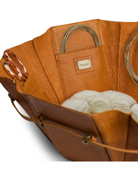 Gran caja de costura y labores Muud Evita XL - Whisky
