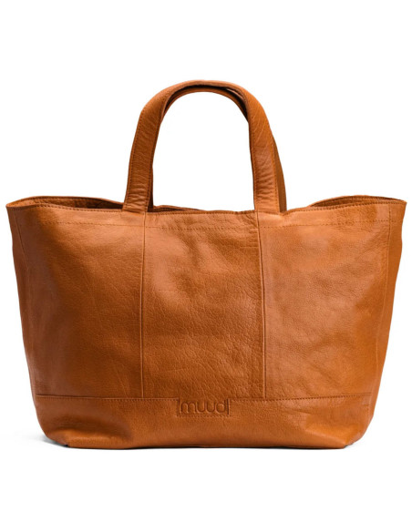 Mini shopper para tejer y crochetar Muud Hiba - Whisky