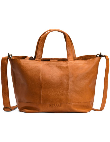 Mini shopper para tejer y crochetar Muud Hiba - Whisky