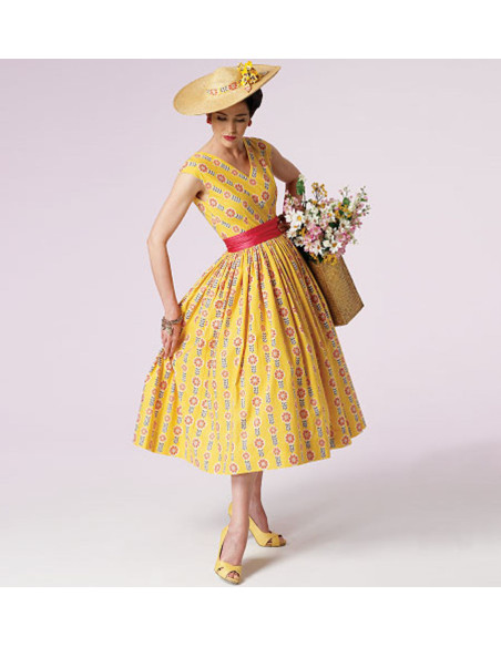 Patrón de vestido Vintage 1957 - Vogue 8789