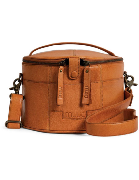 Bolsa de almacenamiento de cuero para bordado y tejido Muud Enturn - Whisky