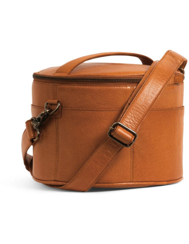 Bolsa de almacenamiento de cuero para bordado y tejido Muud Enturn - Whisky