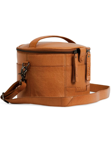 Bolsa de almacenamiento de cuero para bordado y tejido Muud Enturn - Whisky