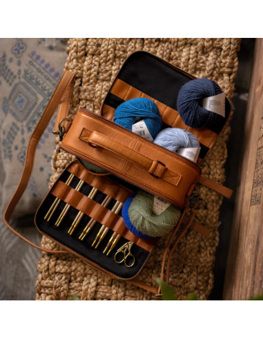Bolso para tejer y crochet Muud Lilly Crossbody - Whisky