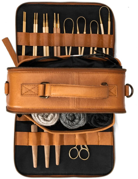 Bolso para tejer y crochet Muud Lilly Crossbody - Whisky