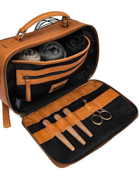 Bolso para tejer y crochet Muud Lilly Crossbody - Whisky
