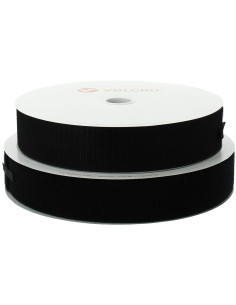 VELCRO® Brand adhesivo negro de 50 mm de ancho rollo de 25 metros