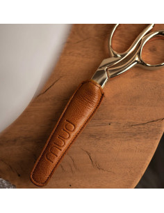 Funda de protección de cuero para tijeras de costura Muud Funda - Whisky
