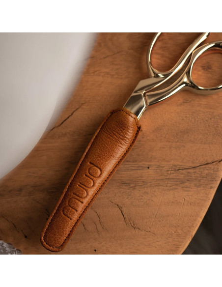 Funda de protección de cuero para tijeras de costura Muud Funda - Whisky