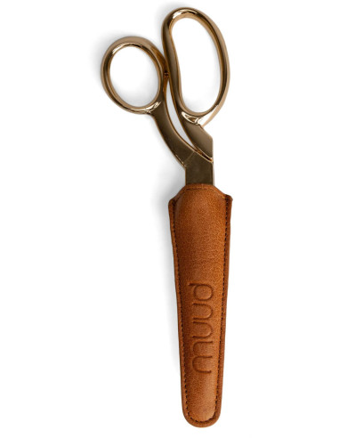 Funda de protección de cuero para tijeras de costura Muud Funda - Whisky