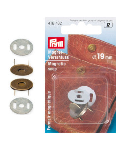 Cierre magnético para remachar - Bronce