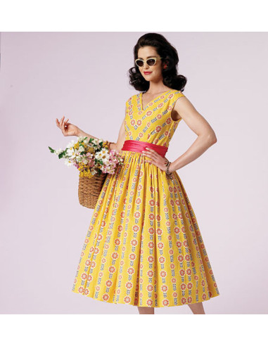 Patrón de vestido Vintage 1957 - Vogue 8789