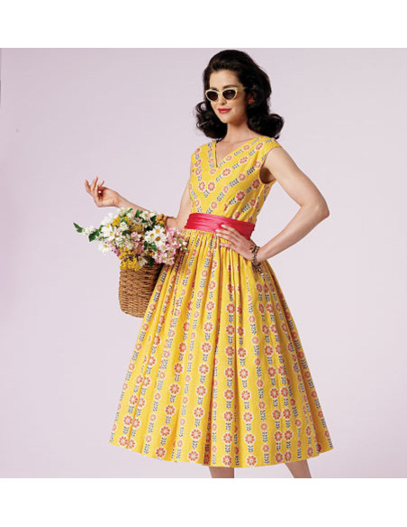 Patrón de vestido Vintage 1957 - Vogue 8789
