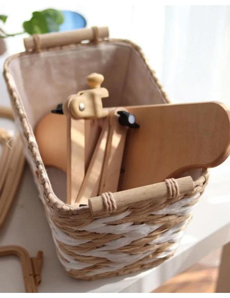 Soporte ajustable con base para tambor de bordado