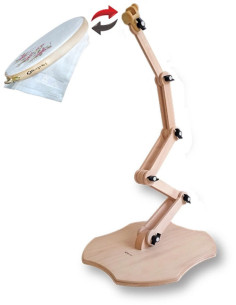 Soporte ajustable de pie para tambor de bordado