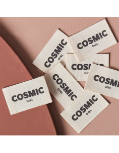 Lote de 5 etiquetas tejidas para coser - Cosmic Girl 2