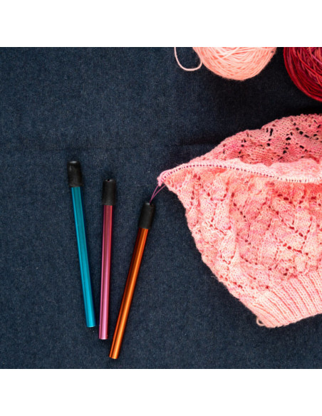 Juego de 3 protectores de agujas circulares KnitPro