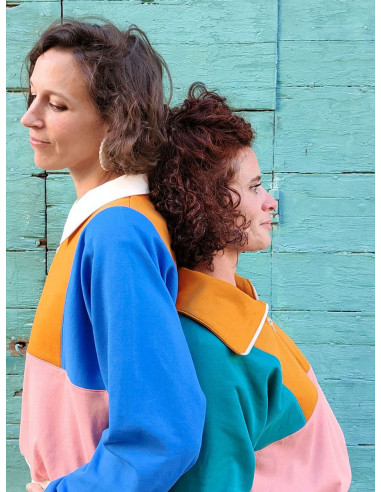 Patrón de sudadera retro Atlas para niños y adultos - Marmaï Patterns