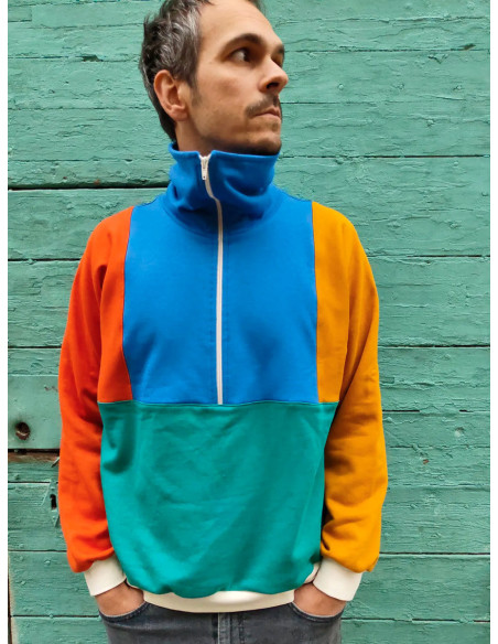 Patrón de sudadera retro Atlas para niños y adultos - Marmaï Patterns
