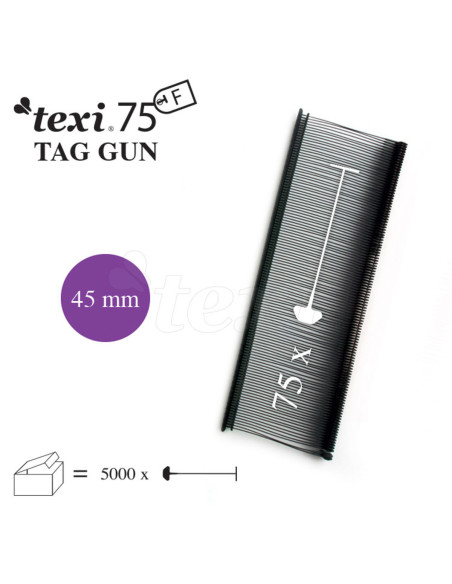 Juego de 5000 grapas para pistola Texi Fine - Negro