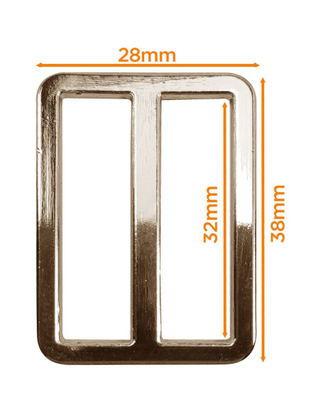 Hebilla de metal premium - Oro claro 32 mm